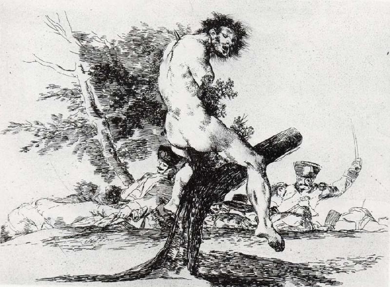 Francisco Goya Esto es peor oil painting image